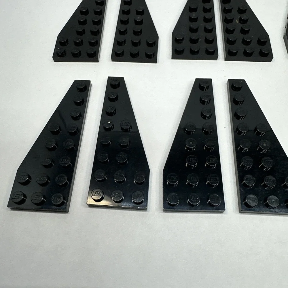 LEGO Parts - Black Wedge, Plate 8 x 3 Pentagonal Left & Right 50305‎ 50304 Lot